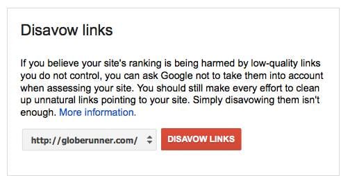 FILED A GOOGLE DISAVOW? THOSE LINKS ARE STILL IN GOOGLE WEBMASTER TOOLS